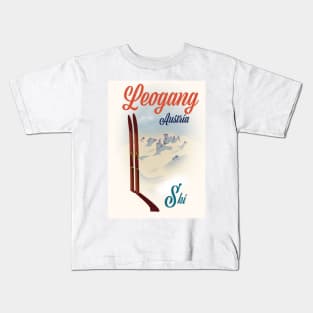 Leogang Austria Ski poster Kids T-Shirt